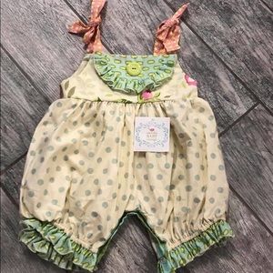 Floral and Dots Romper